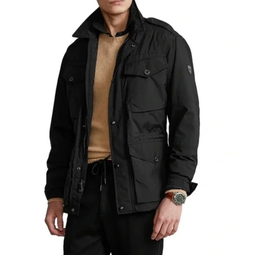 Polo Ralph Lauren Men's Black Water Repellent DWR Field Jacket Size 1XB Lux NWT